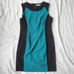 Calvin Klein Color Block Sheath Dress